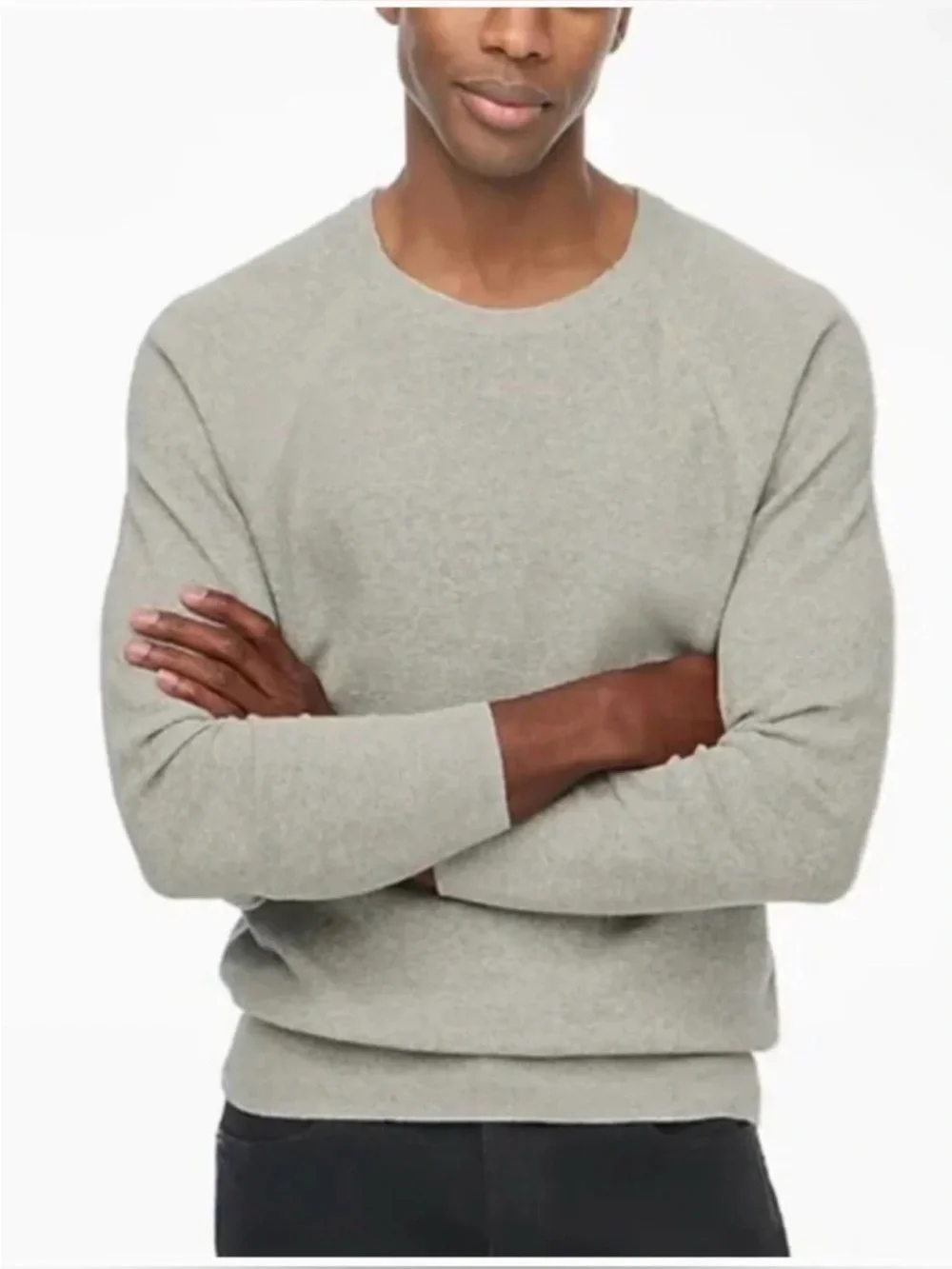 J. Crew Men's Crewneck Sweater in Heather Gray